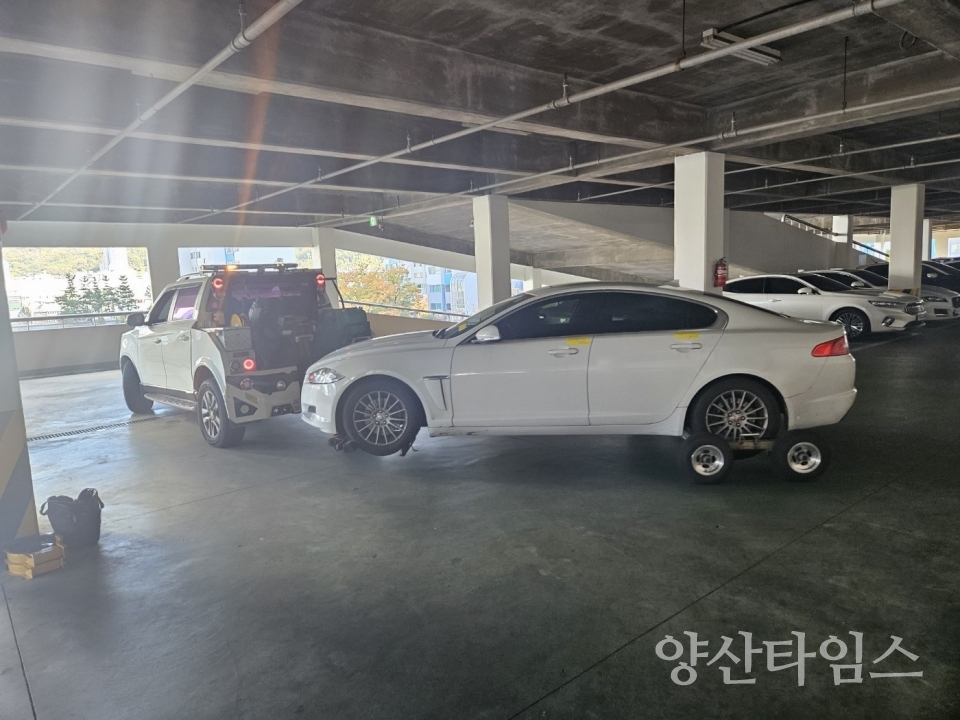 체납 폐업사업자 소유 대포차 집중 단속ⓒ양산타임스