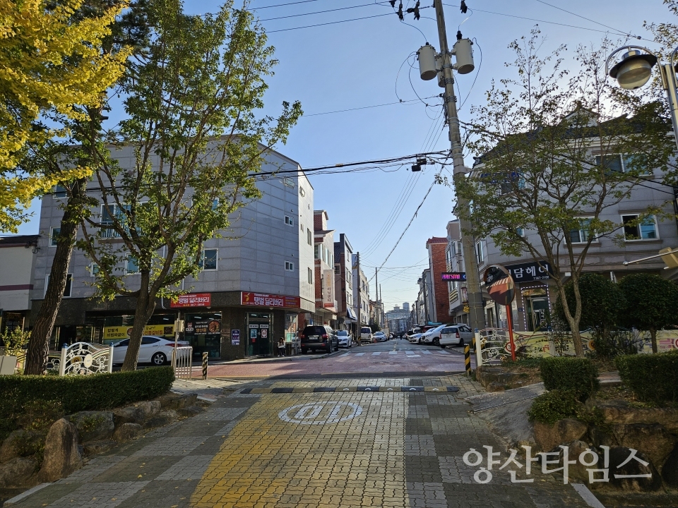 서이동 마을 지중화 사업 현장ⓒ양산타임스