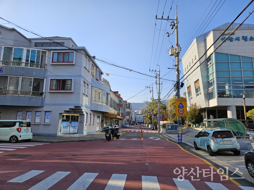서이동 마을 지중화 사업 현장ⓒ양산타임스