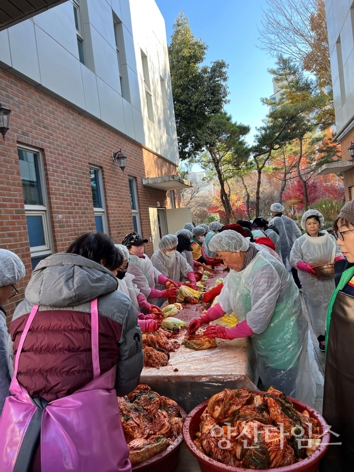 양주동 새마을 김장김치 나눔ⓒ양산타임스