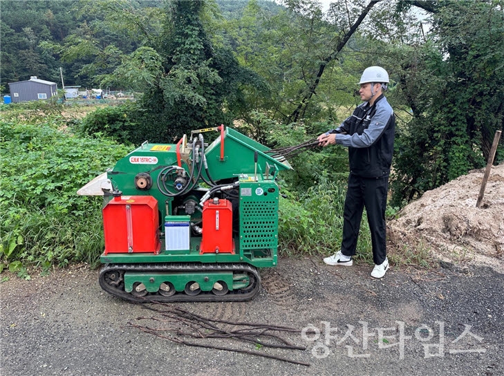 기장군농업기술센터 잔가지파쇄기를 무상으로 임대한다.ⓒ양산타임스