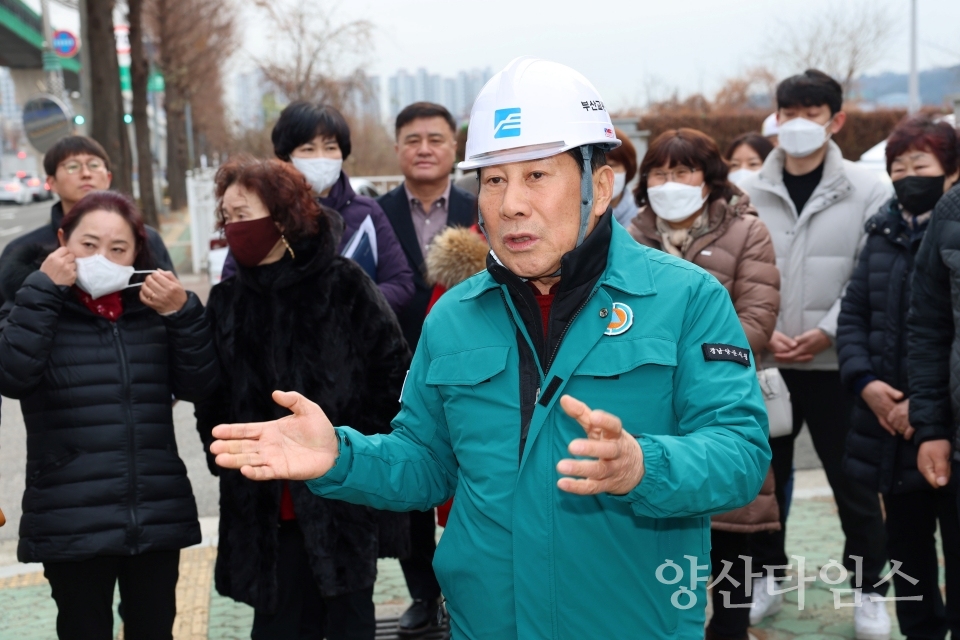 태영건설 사업장 현장ⓒ양산타임스