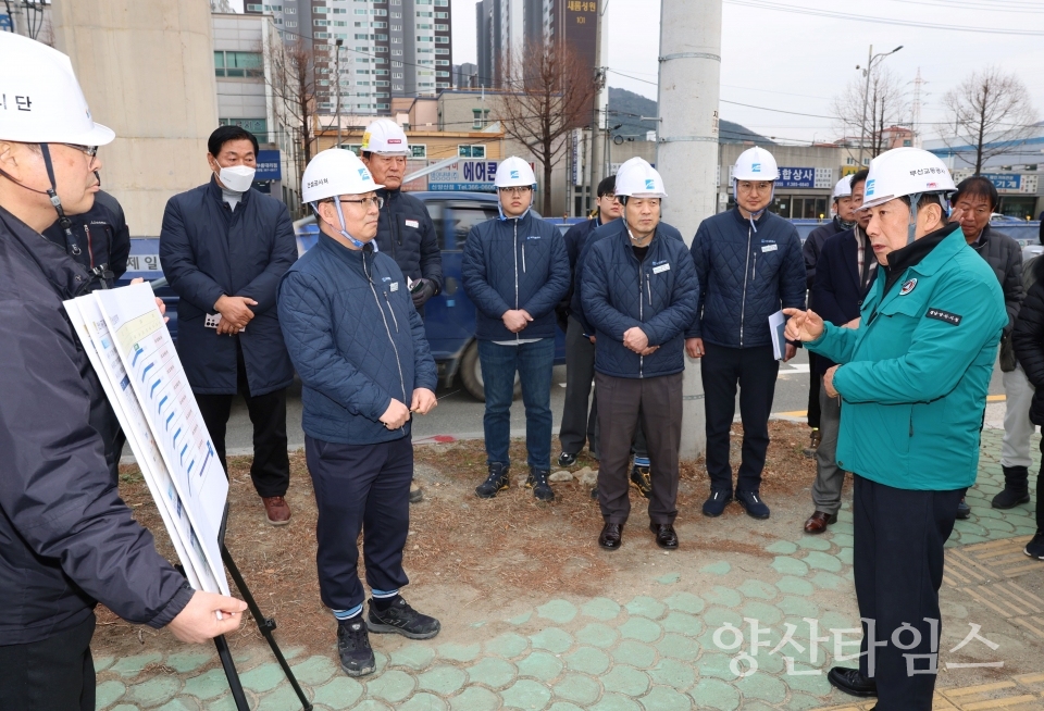 태영건설 사업장 현장ⓒ양산타임스