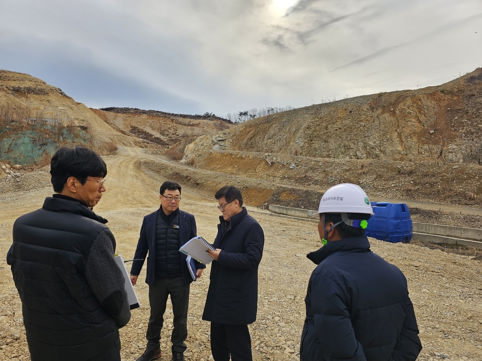 산막일반산업단지 3공구 현장점검ⓒ양산타임스