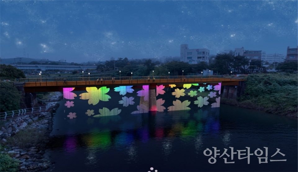 장안천 철도교 산책로 조성 후 조감도ⓒ양산타임스