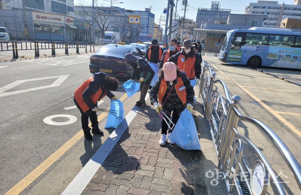 하북면 설맞이 국토대청소ⓒ양산타임스