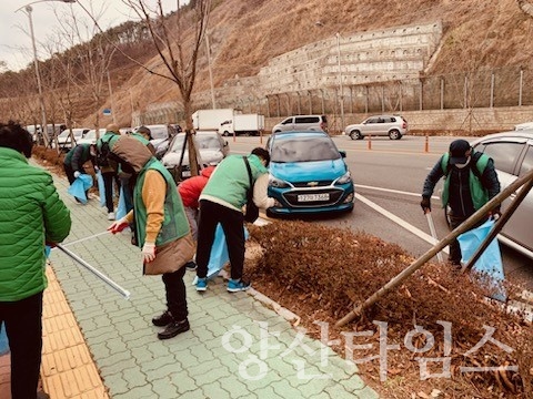 평산동 환경정비 국토대청소ⓒ양산타임스