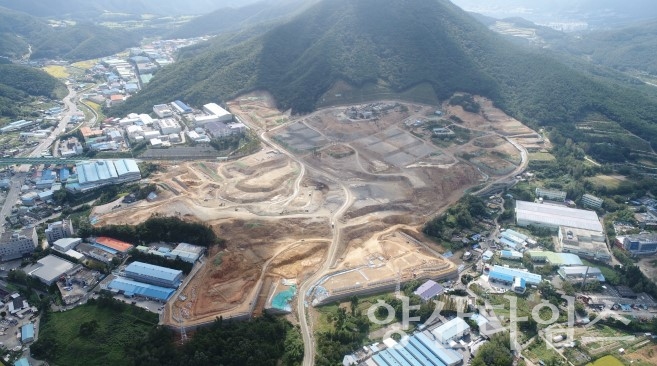 덕계경동산단가산산단 전경 ⓒ양산타임스