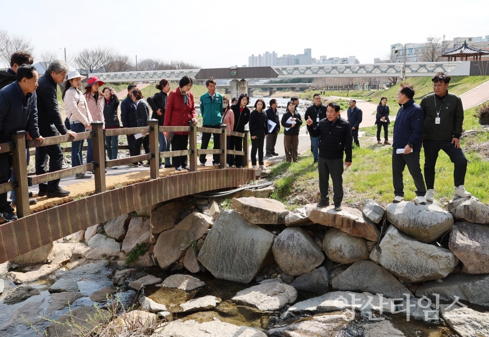 회야강 일원 현장행정ⓒ양산타임스