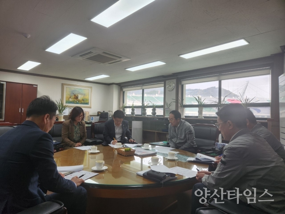 부시장 시설관리공단 현장행정ⓒ양산타임스