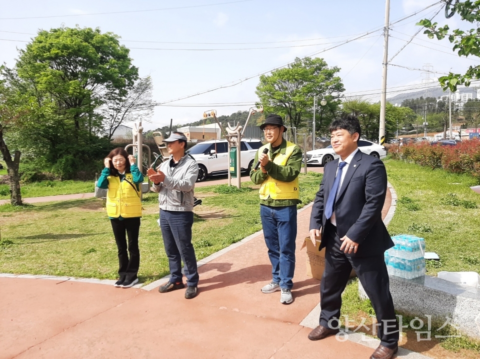 웅상원전안전 범시민 추진위원회, 회야강 환경정화활동 실시ⓒ양산타임스
