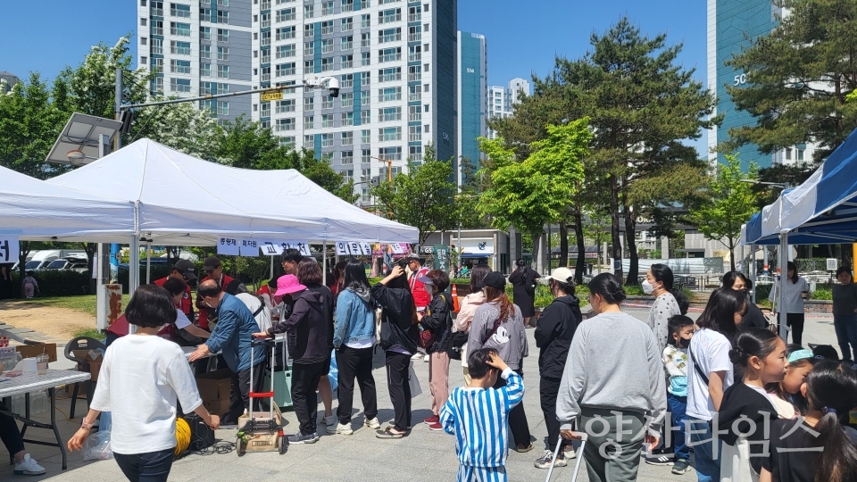동면 주민자치회 알뜰나눔마당ⓒ양산타임스