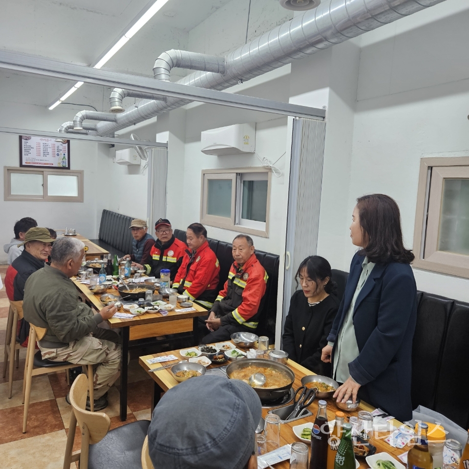 하북면 산불감시원 간담회ⓒ양산타임스
