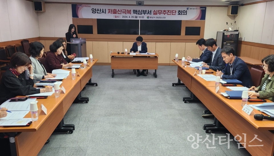 저출산 극복 핵심부서 실무추진단ⓒ양산타임스