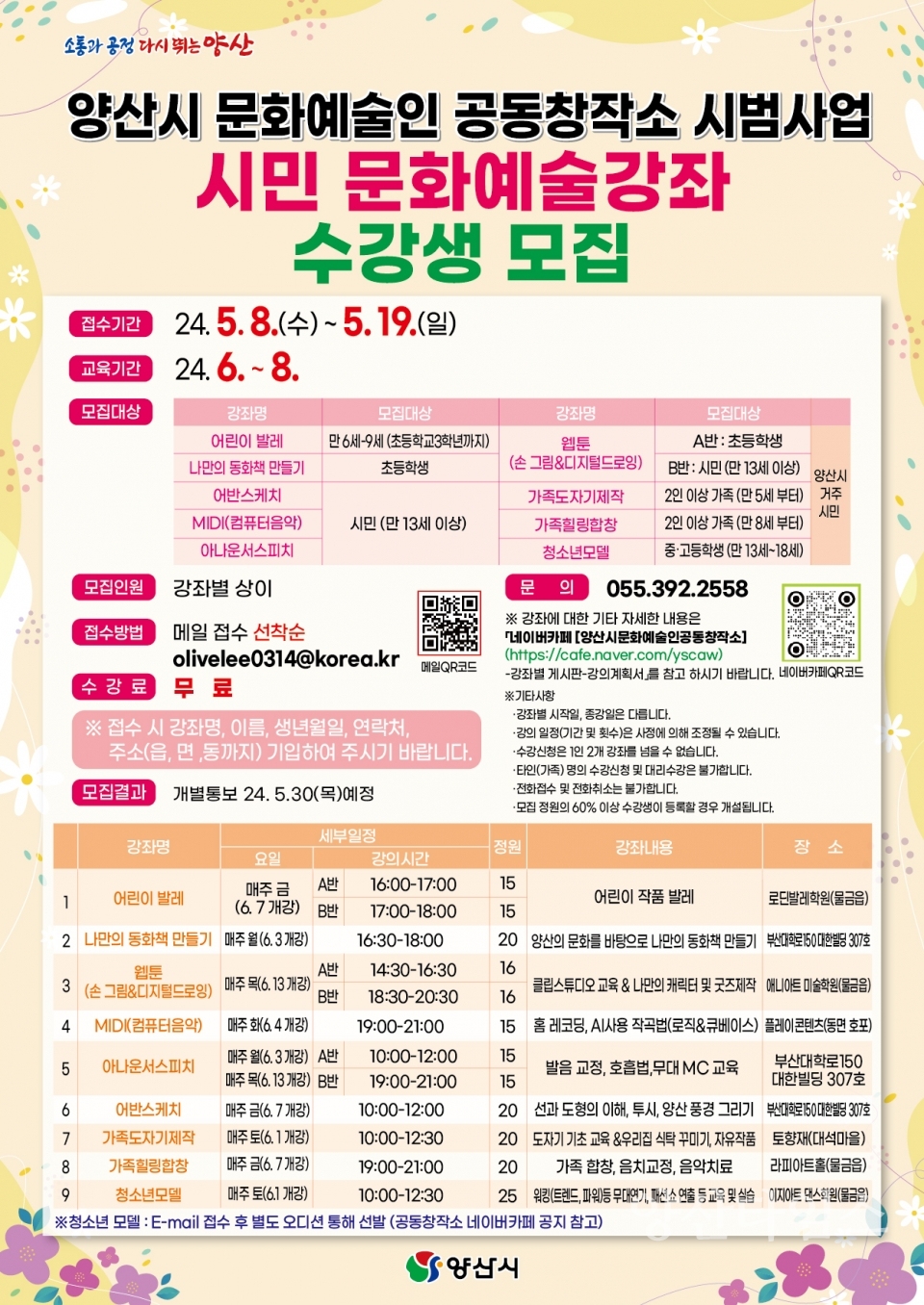 문화예술인 공동창작소 시민강좌ⓒ양산타임스