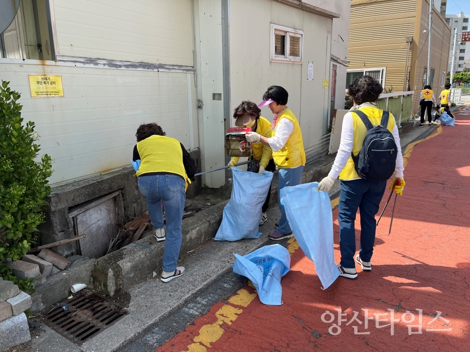 서창동 시가지 국토대청소ⓒ양산타임스