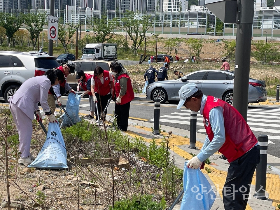 동면 국토대청소 활동ⓒ양산타임스