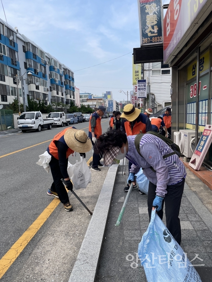 중앙동 6월 국토대청소ⓒ양산타임스