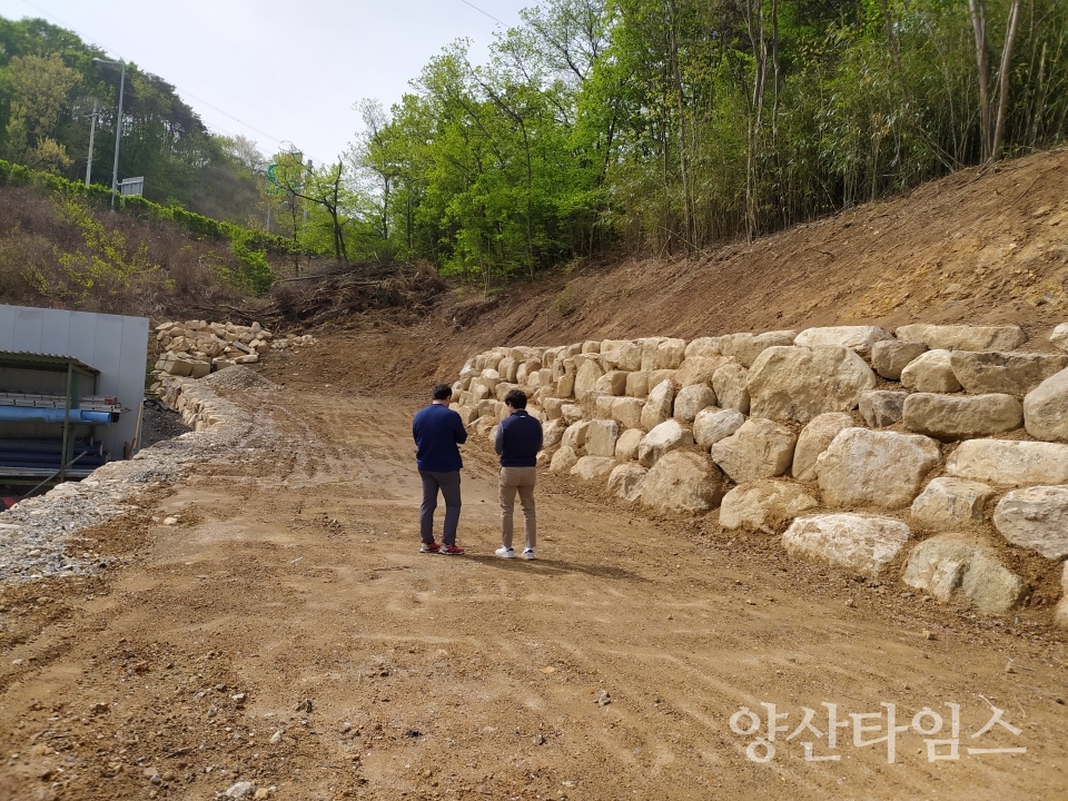 웅상출장소 우기철 안전점검ⓒ양산타임스