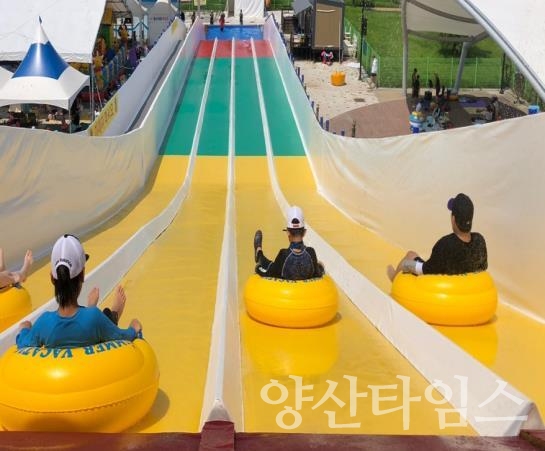 "황산공원 물놀이장_2024년 설치 예정 물썰매" "황산공원 물놀이장_2024년 설치 예정 데크수영장"