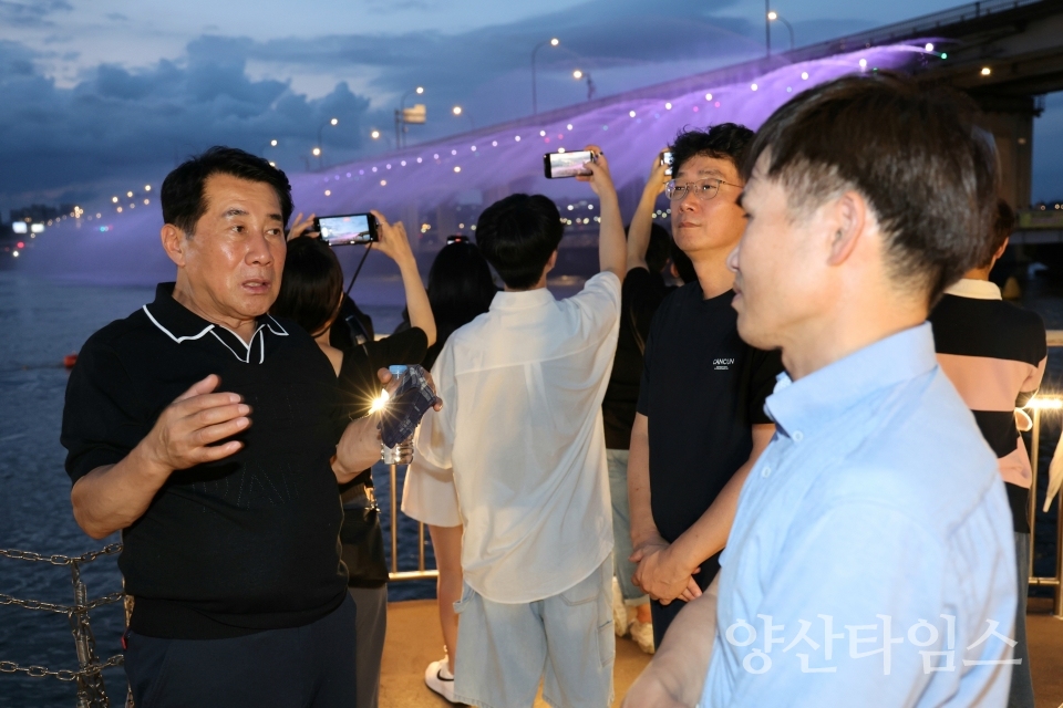 양산시장 야간 도시이미지 개선 벤치마킹ⓒ양산타임스