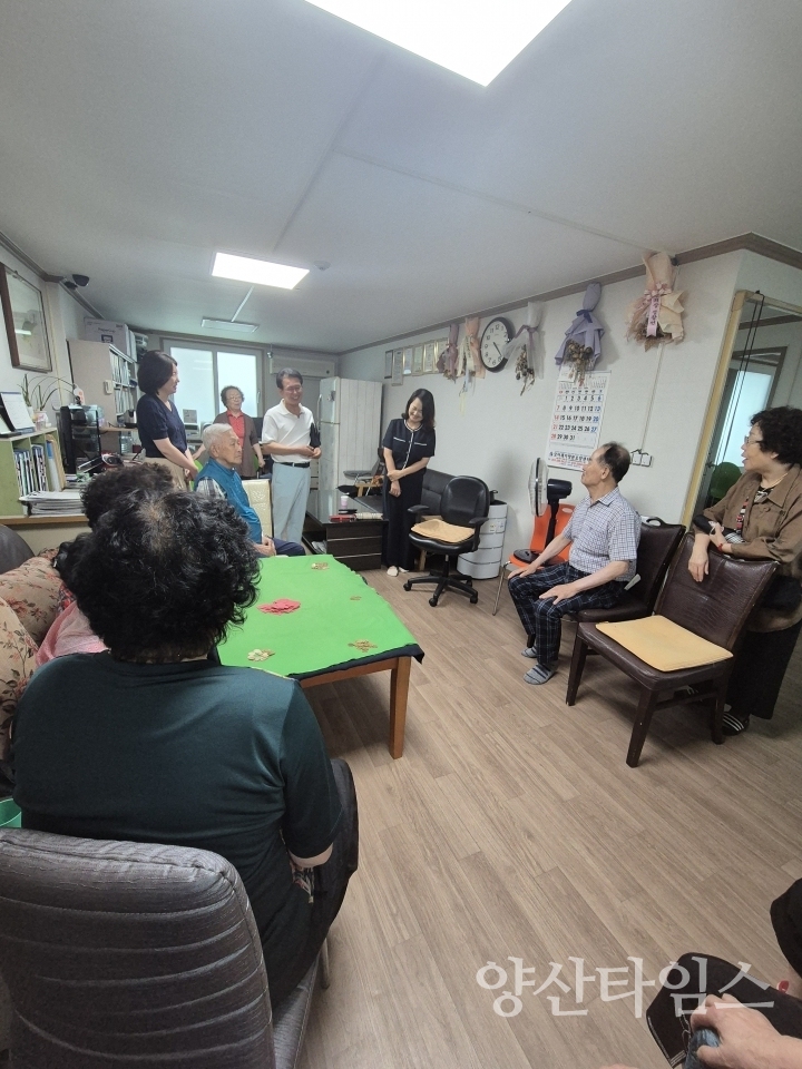덕계동 경로당 순회방문ⓒ양산타임스