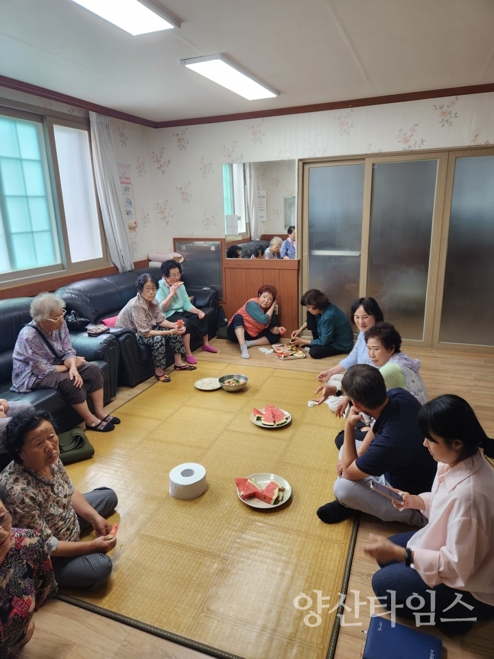 "강서동 재해취약지역 점검" "강서동 관내 경로당 방문" ⓒ양산타임스