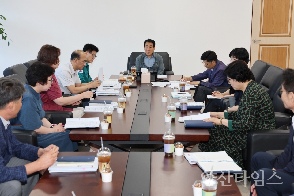 7월 정기티타임 회의ⓒ양산타임스