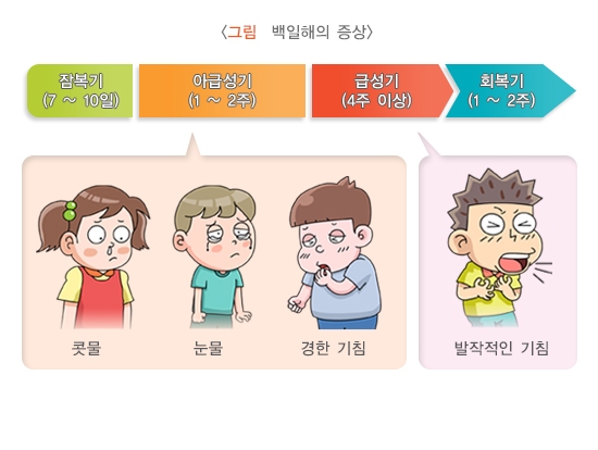 백일해 예방접종(출처:질병관리청 국가건강정보포털)ⓒ양산타임스
