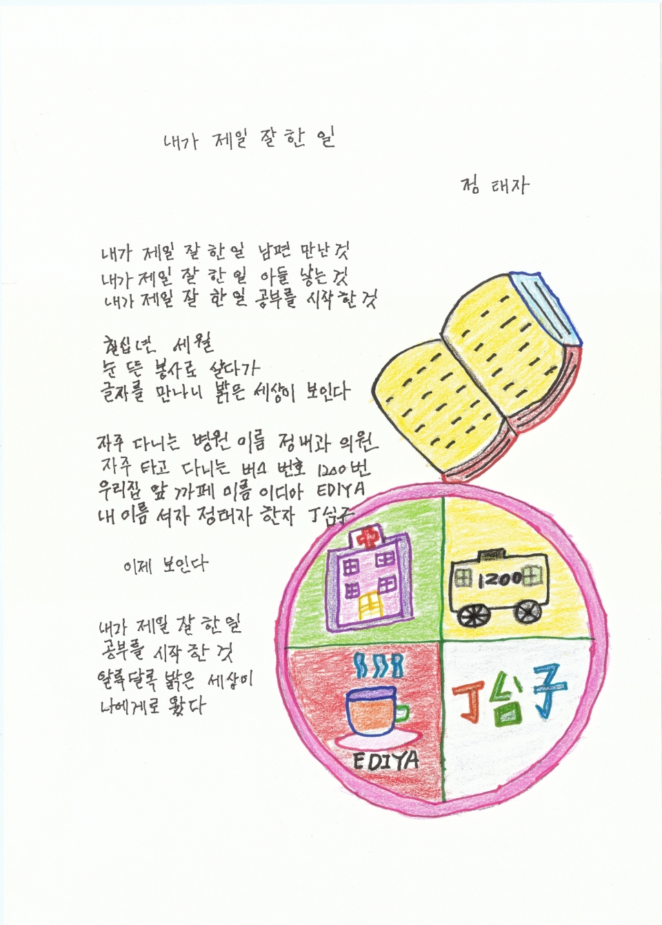 경상남도교육감상(버금상)_내가 제일 잘 한 일(정태자)ⓒ양산타임스