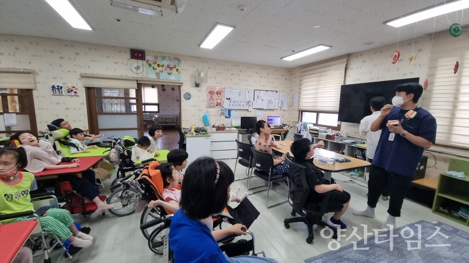 울주군 남부통합보건지소, 장애인 구강건강관리 프로그램 운영ⓒ양산타임스