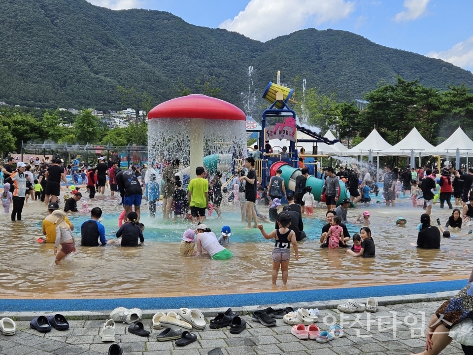 디자인공원 물놀이장ⓒ양산타임스