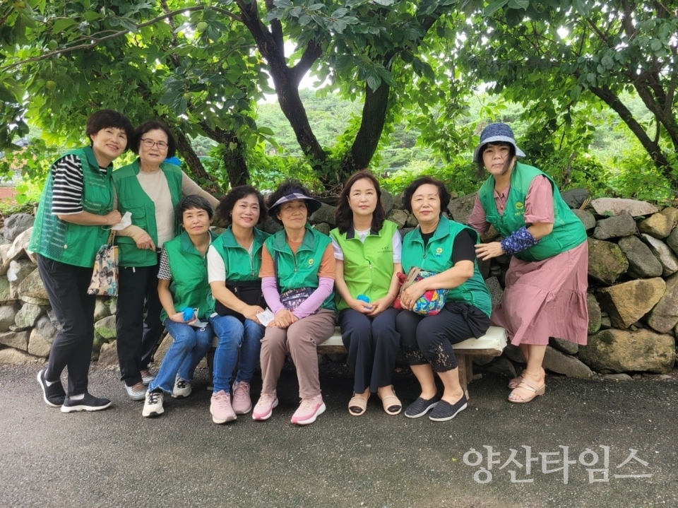 하북면 새마을부녀회 정리수납 봉사ⓒ양산타임스