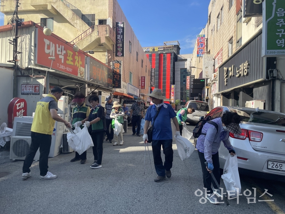 중앙동 추석맞이 국토대청소ⓒ양산타임스