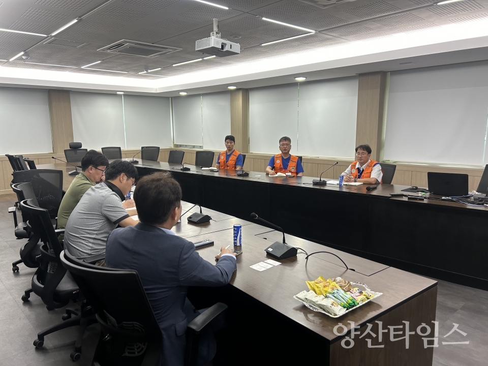 악취 관리 위한 사업장 방문ⓒ양산타임스
