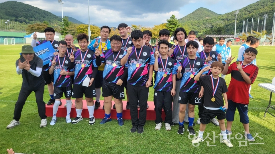 2024 보물섬 남해 전국장애인축구대회 C조 3위 입상ⓒ양산타임스