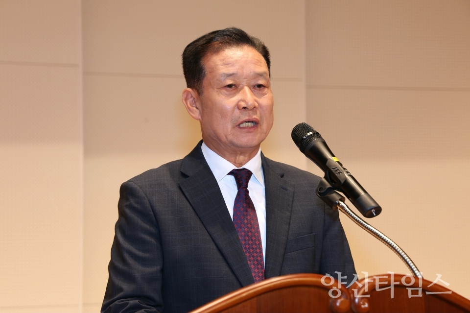 1기 시민통합위원회 해단식_박원현 위원장ⓒ양산타임스