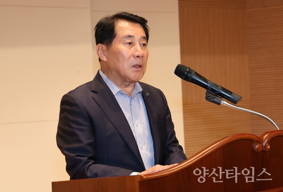 1기 시민통합위원회 해단식_박원현 위원장ⓒ양산타임스
