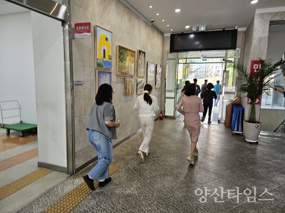 웅상119안전센터와 합동으로 진행된 소방훈련ⓒ양산타임스