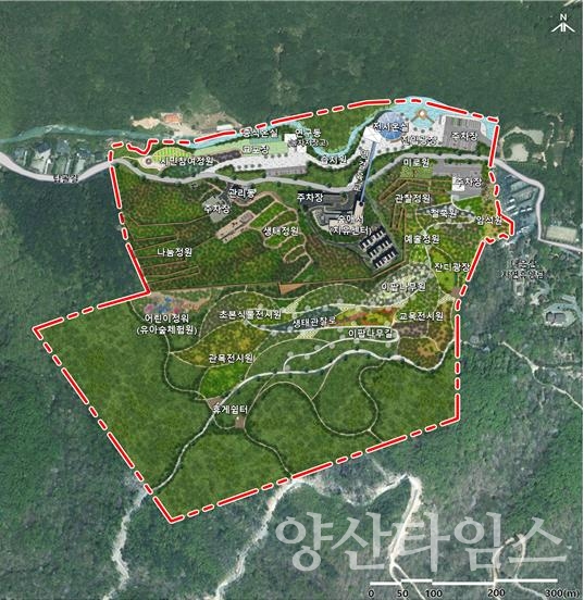 양산수목원 조감도ⓒ양산타임스
