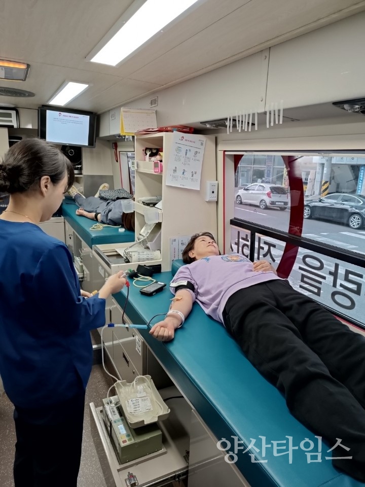 제13회 소주동자율방범대 헌혈행사ⓒ양산타임스