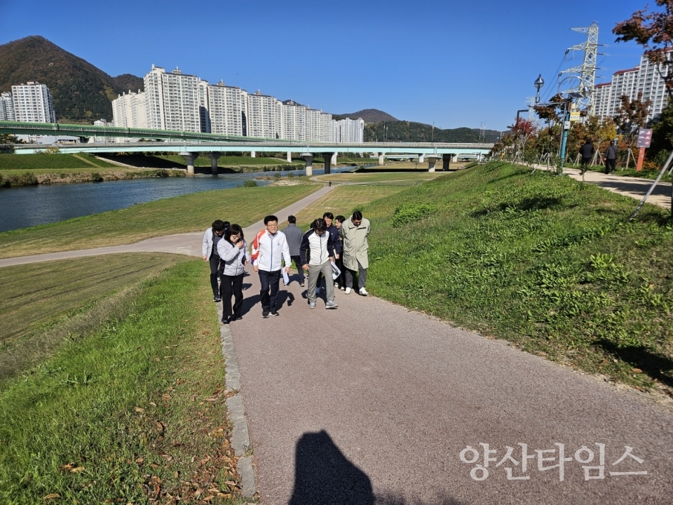 양산전국하프마라톤대회 현장점검ⓒ양산타임스