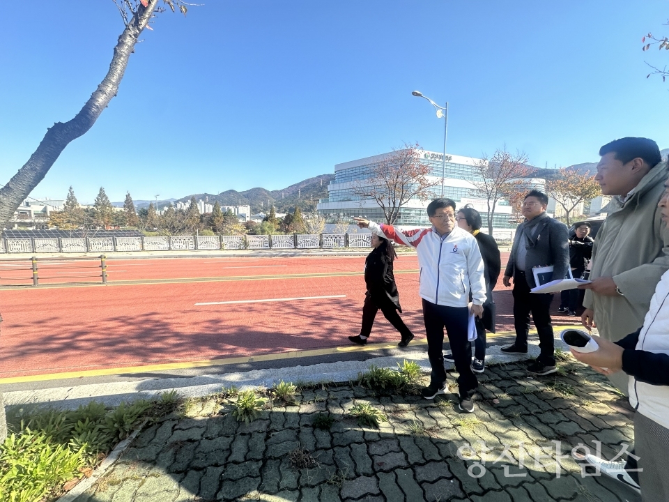 양산전국하프마라톤대회 현장점검ⓒ양산타임스