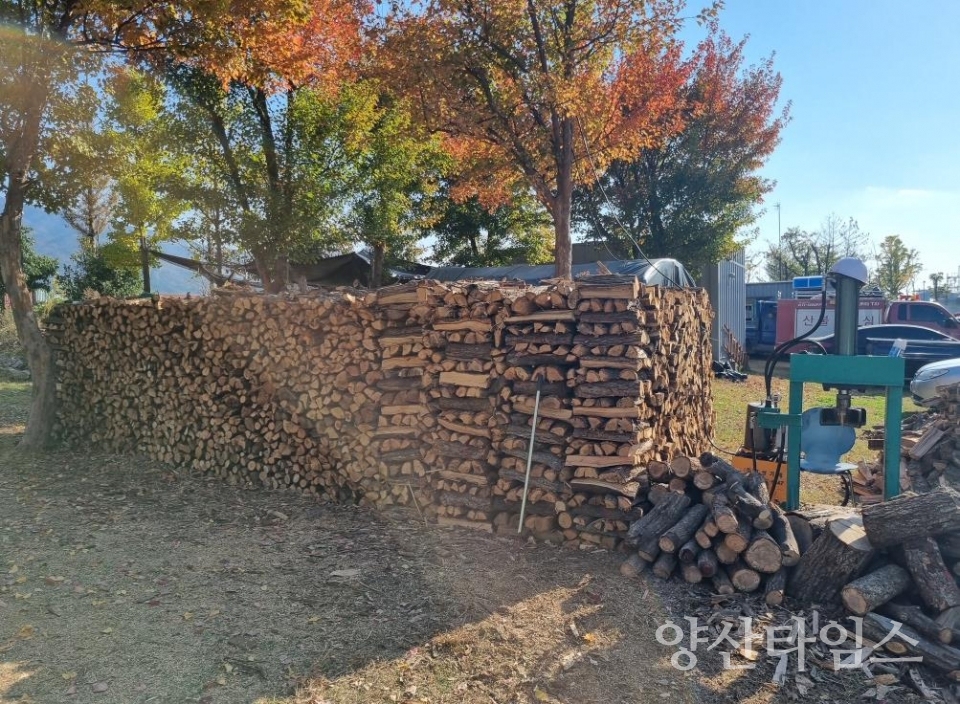사랑의 땔감 나눔ⓒ양산타임스