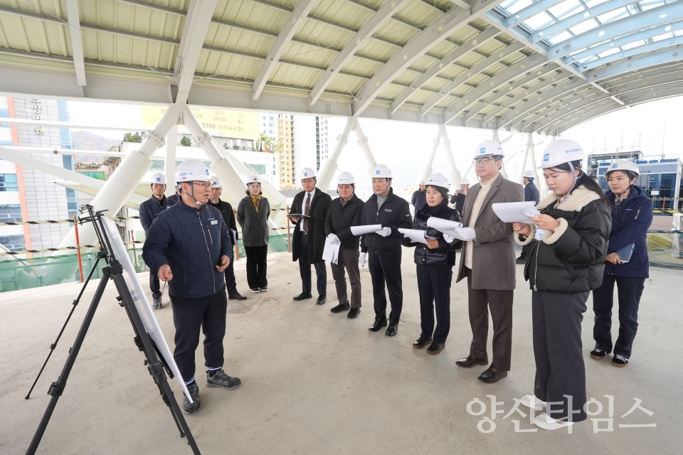 양산시의회 도시건설위원회 현장활동ⓒ양산타임스