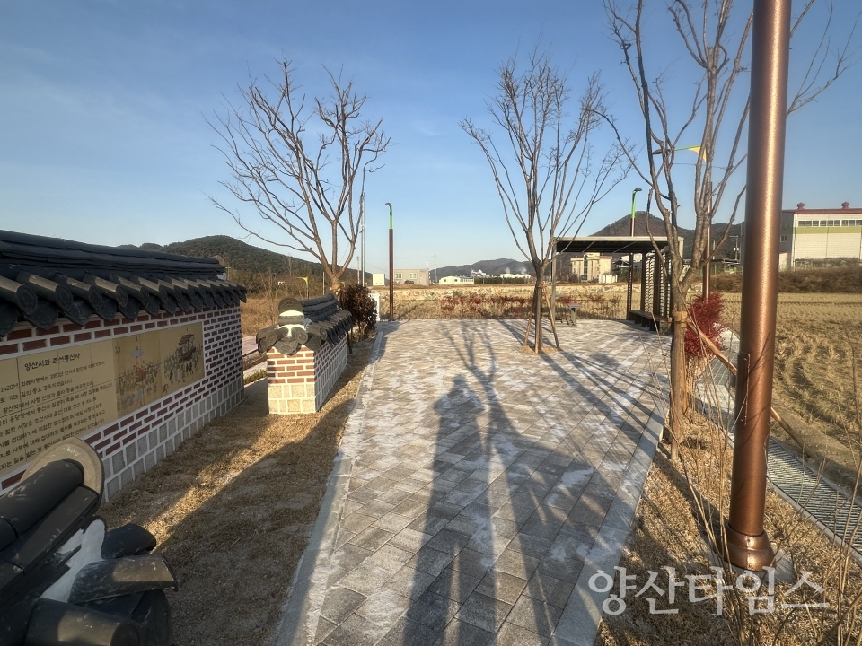 회야강 특색있는 산책로ⓒ양산타임스