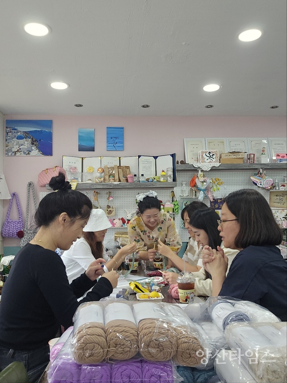 모두의 마을배움터 기탁식 및 활동 모습ⓒ양산타임스