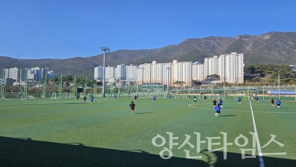 국가대표 상비군 여자축구팀 전지훈련(물금디자인공원 축구장)ⓒ양산타임스