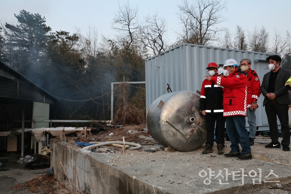 양산시장, 산불 예찰 및 산불 현장 진두지휘ⓒ양산타임스