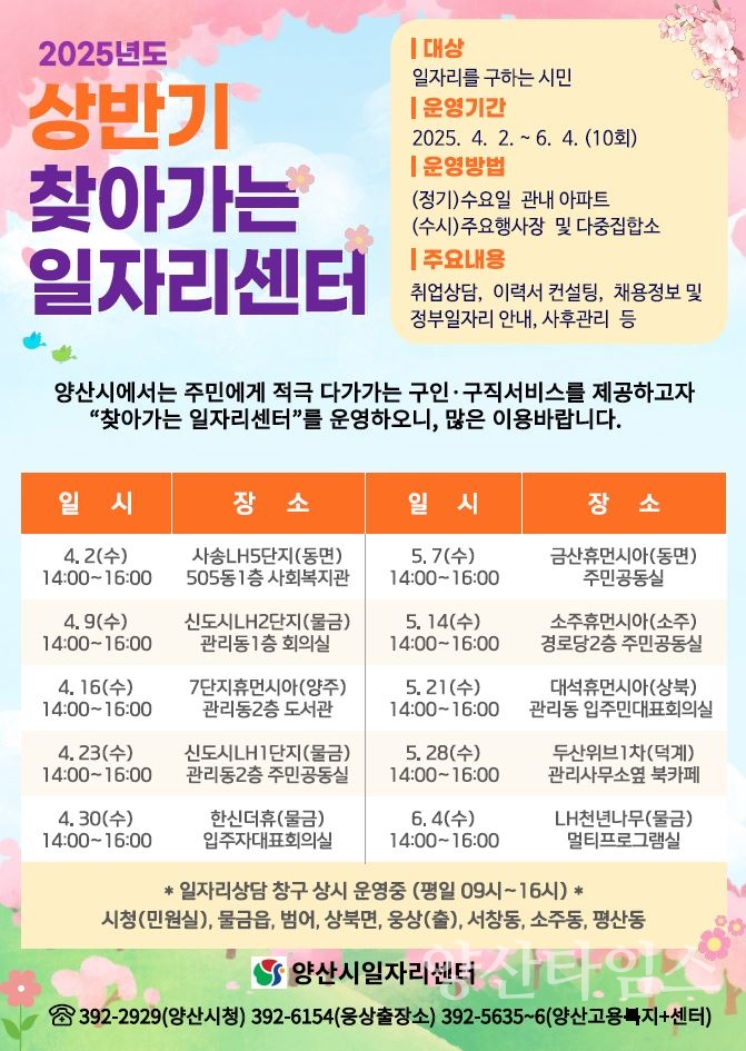 찾아가는 일자리센터ⓒ양산타임스